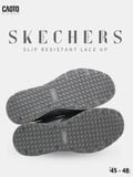  Giày Sneaker Nam Big Size Skecher Slip Resistant Lace up Canvas Casual Black Size 45–50 