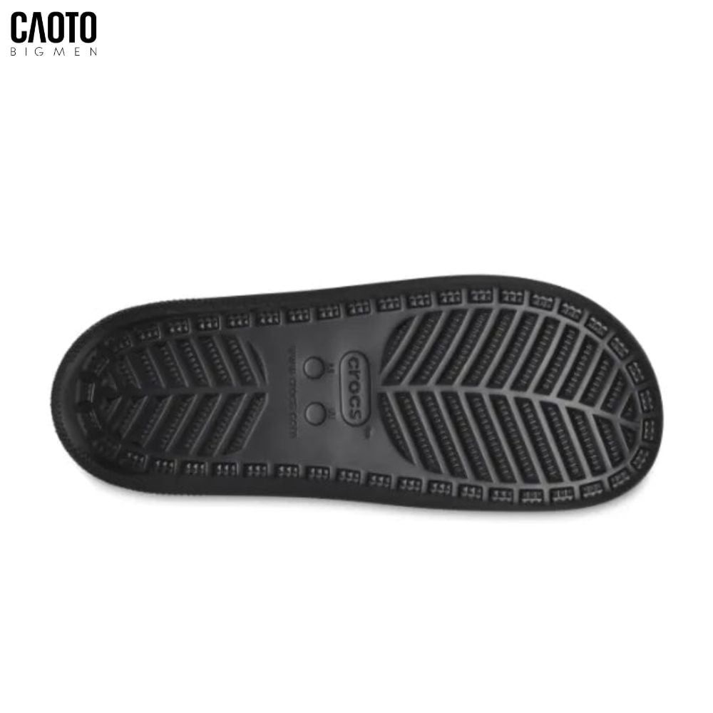  Dép Nam Big Size Classic V2 – Crocs Black Quai Ngang Êm Nhẹ Size 45–50 