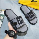  Dép Quai Ngang Đúc MLB Xám 