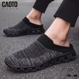 Dép Nam Bigsize Slip-on Cloud Step Black Đế Mềm Êm Chân 