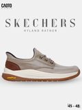  Giày Sneakers Nam Big Size Meroe Alden – Skechers Taupe Canvas Casual Size 45–50 