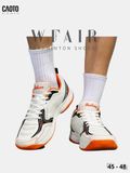  Giày Cầu Lông Nam Big Size WFAIR All Court Omni Court Đệm Êm Thể Thao Màu Cam Size 45 - 48 