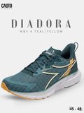  Giày Chạy Bộ Nam Big Size Diadora Mythos Blushield Volo 4 Teal/Yellow Nhẹ, Bền Size 45 - 48 