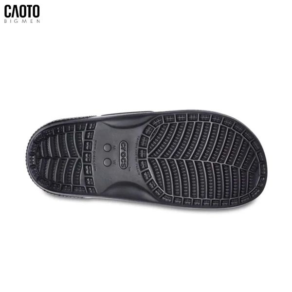  Dép Nam Big Size Classic – Crocs Black Êm Nhẹ All-Day Comfort Size 45–50 