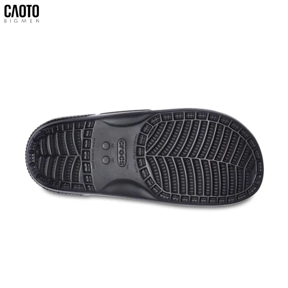  Dép Nam Big Size Classic – Crocs Black Êm Nhẹ All-Day Comfort Size 45–50 