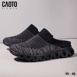  Dép Nam Bigsize Slip-on Cloud Step Black Đế Mềm Êm Chân 