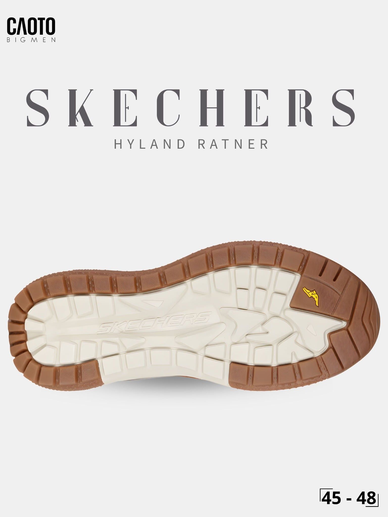  Giày Sneakers Nam Big Size Meroe Alden – Skechers Taupe Canvas Casual Size 45–50 