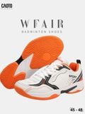  Giày Cầu Lông Nam Big Size WFAIR All Court Omni Court Đệm Êm Thể Thao Màu Cam Size 45 - 48 