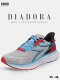  Giày Chạy Bộ Nam Big Size Diadora Mythos Blushield Volo 4 Silver/Red/Blue Nhẹ, Bền Size 45 - 48 