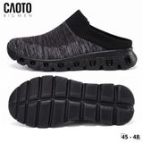  Dép Nam Bigsize Slip-on Cloud Step Black Đế Mềm Êm Chân 