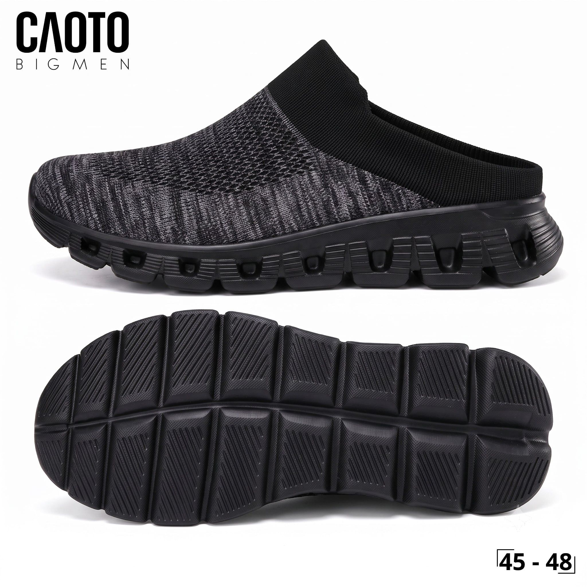  Dép Nam Bigsize Slip-on Cloud Step Black Đế Mềm Êm Chân 