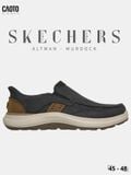  Giày Lười Nam Big Size Skechers Slip-ins Relaxed Fit Altman Murdock Dark Navy Êm Chân Size 45 - 48 