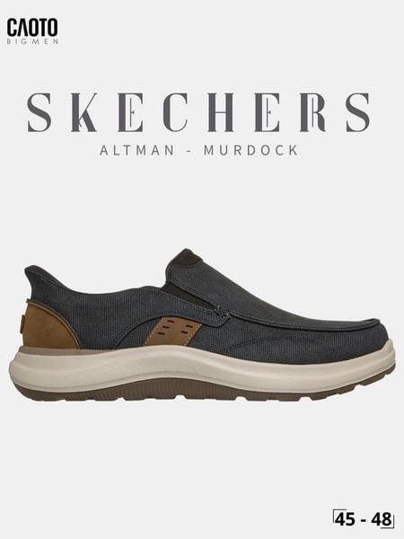  Giày Lười Nam Big Size Skechers Slip-ins Relaxed Fit Altman Murdock Dark Navy Êm Chân Size 45 - 48 