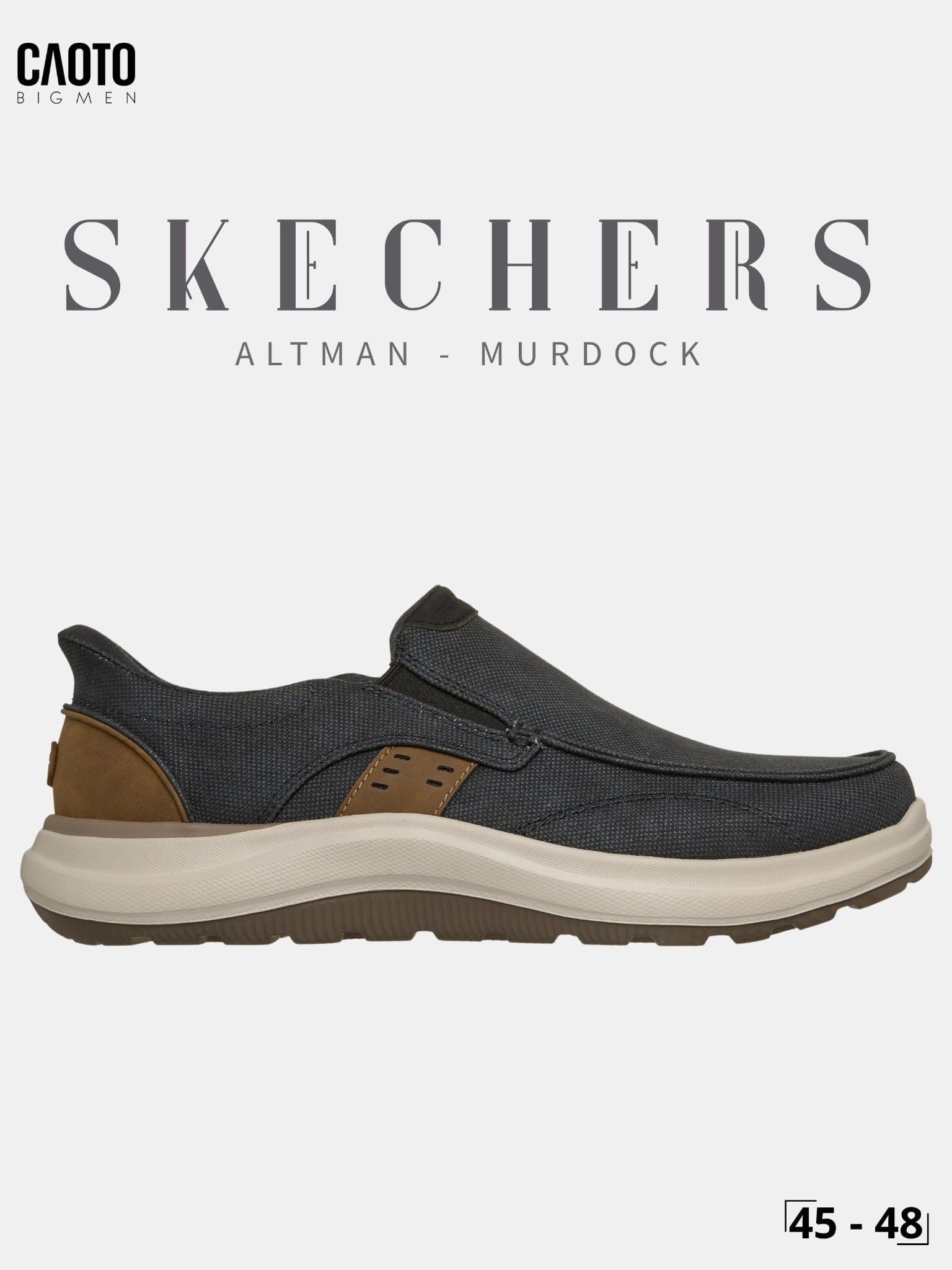  Giày Lười Nam Big Size Skechers Slip-ins Relaxed Fit Altman Murdock Dark Navy Êm Chân Size 45 - 48 