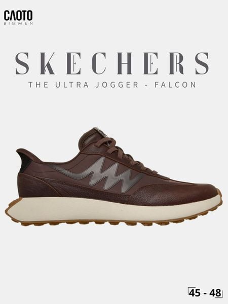  Giày Sneaker Nam Big Size Skechers Mark Nason Ultra Jogger Falcon Red Brown Êm Chân Size 45 - 48 