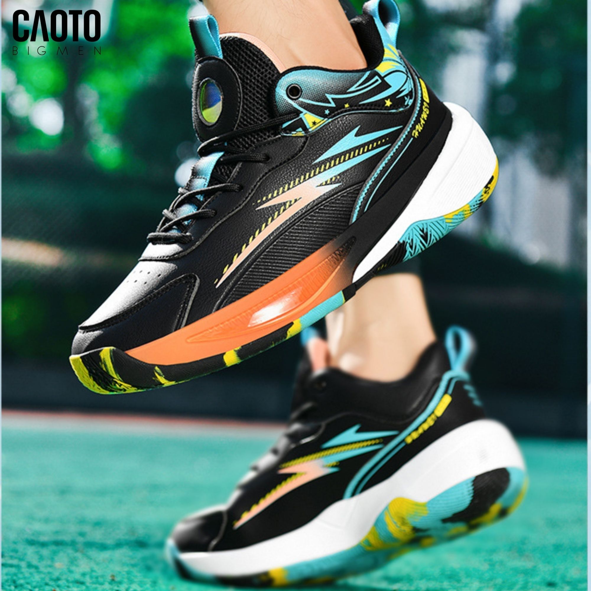  Giày Bóng Rổ Nam Big Size Anta Orange Black Nâng Đỡ Gót & Mũi Chân Size 45–48 