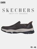  Giày Sneaker Nam Big Size Skechers Hands Free Swift Fit Không Cần Cột Dây Êm Chân Size 45 - 48 