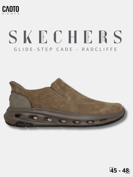  Giày Lười Nam Big Size Skechers Cade Radcliffe Nâu Taupe Size 45 - 48 
