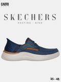  Giày Lười Nam Big Size Skechers Slip-ins Hasting Niko Navy Êm Chân Size 45 - 48 