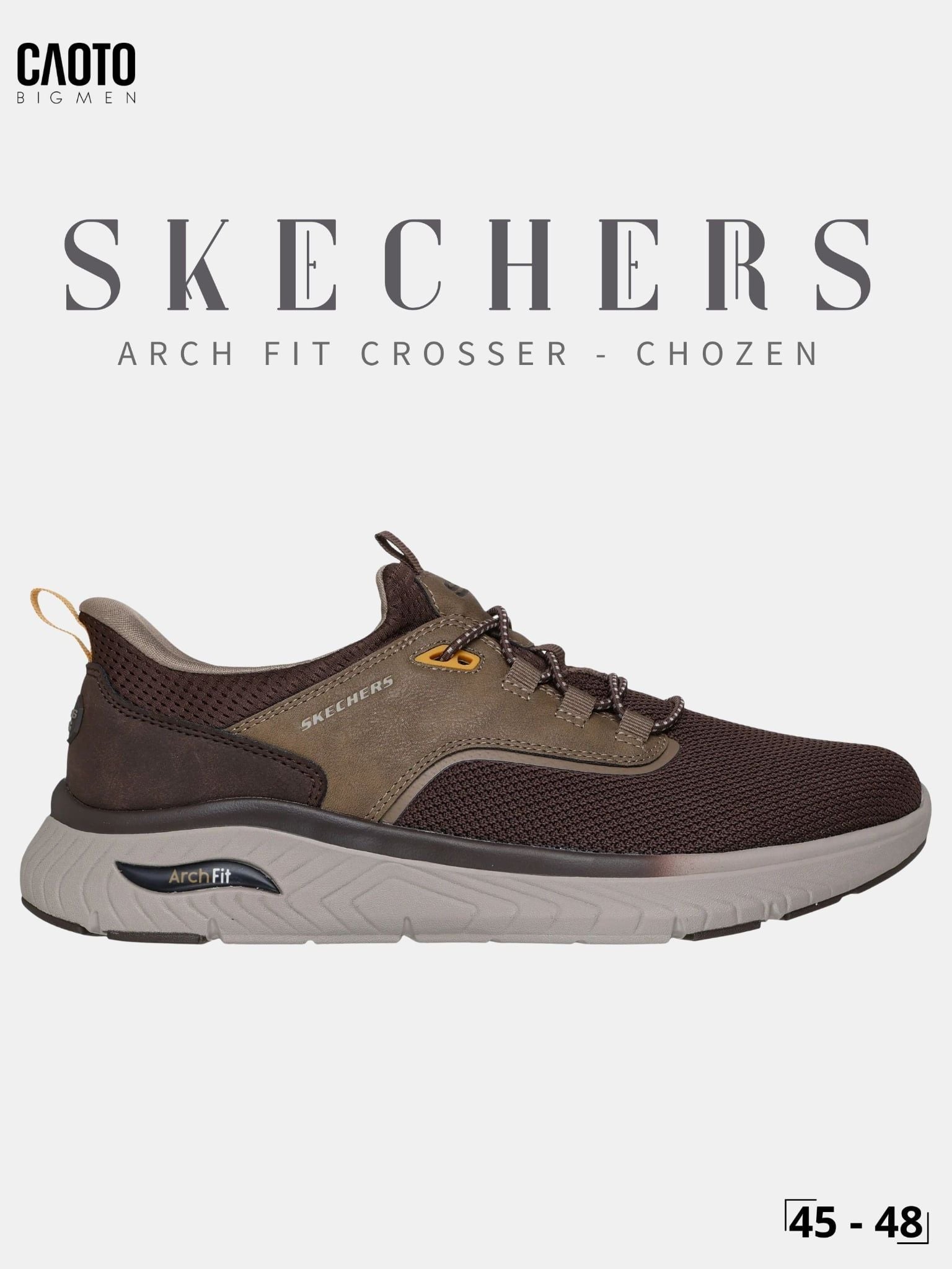  Giày Sneaker Nam Big Size Skechers Arch Fit Crosser Chozen Size 45 - 48 - S001 