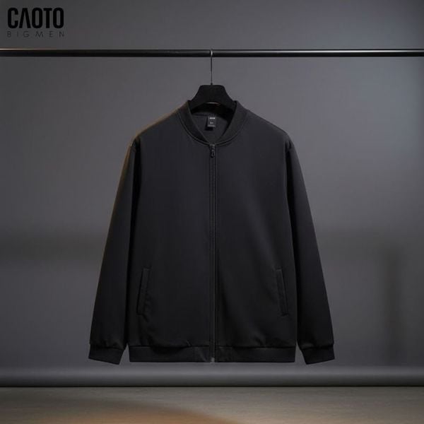  Áo khoác Bomber nỉ trơn 