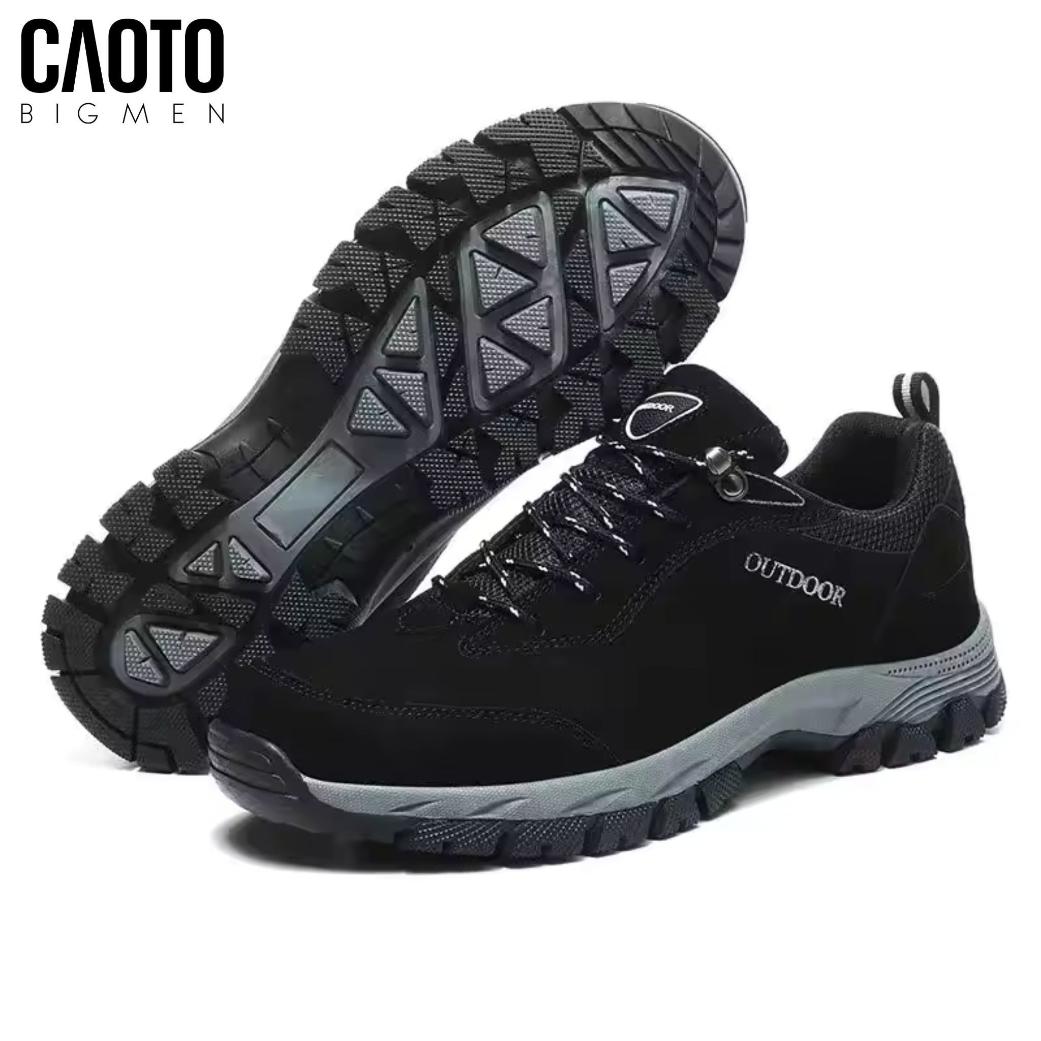  Giày Thể Thao Nam Big Size Trailmaster Black Đế Răng Cưa Bám Chắc Size 45-50 