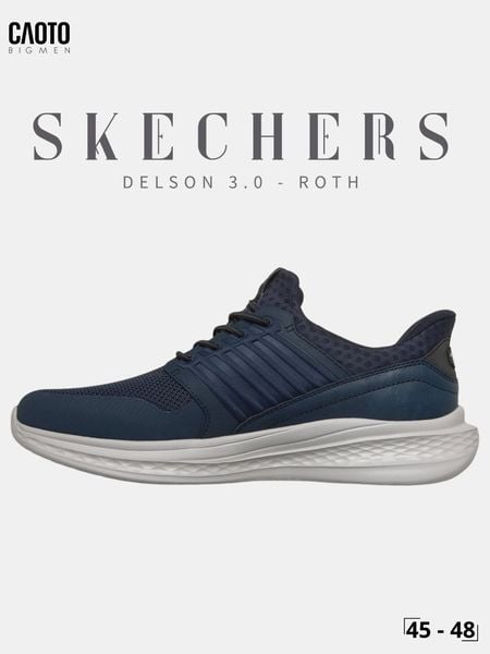  Giày Sneaker Lười Nam Big Size Skechers Slip-ins Slade Luther Xỏ Nhanh Size 45 - 48 