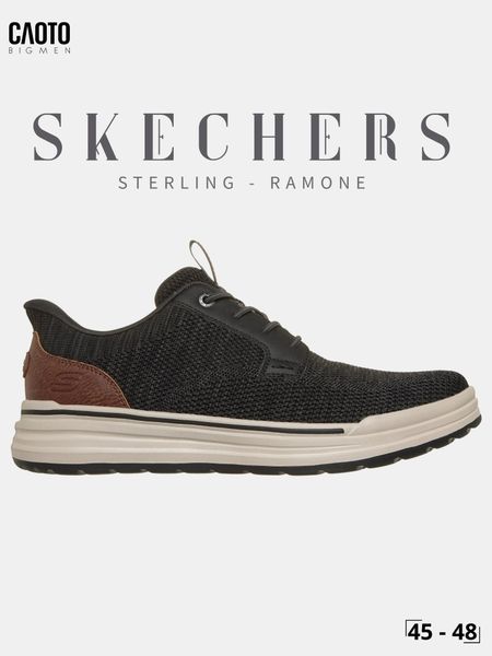  Giày Lười Nam Big Size Skechers Slip-ins Relaxed Fit Sterling Ramone Black Êm Chân Size 45 - 48 