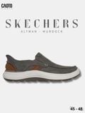  Giày Sneaker Nam Big Size Canvas Skecher Swift Fit Low Black Thời Trang Năng Động Size 45 - 48 