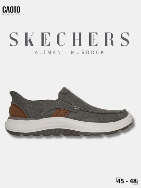  Giày Sneaker Nam Big Size Canvas Skecher Swift Fit Low Black Thời Trang Năng Động Size 45 - 48 