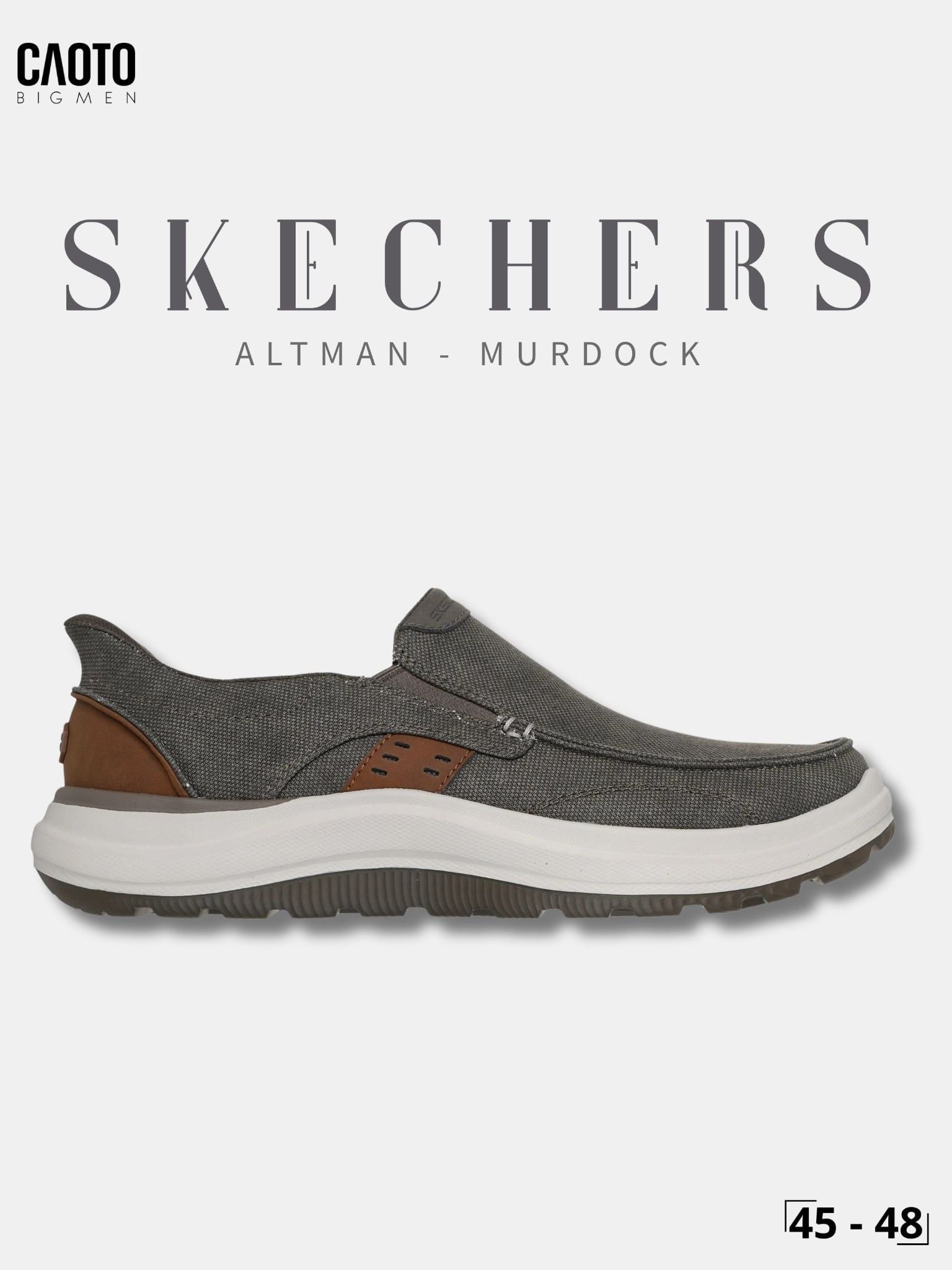  Giày Sneaker Nam Big Size Canvas Skecher Swift Fit Low Black Thời Trang Năng Động Size 45 - 48 