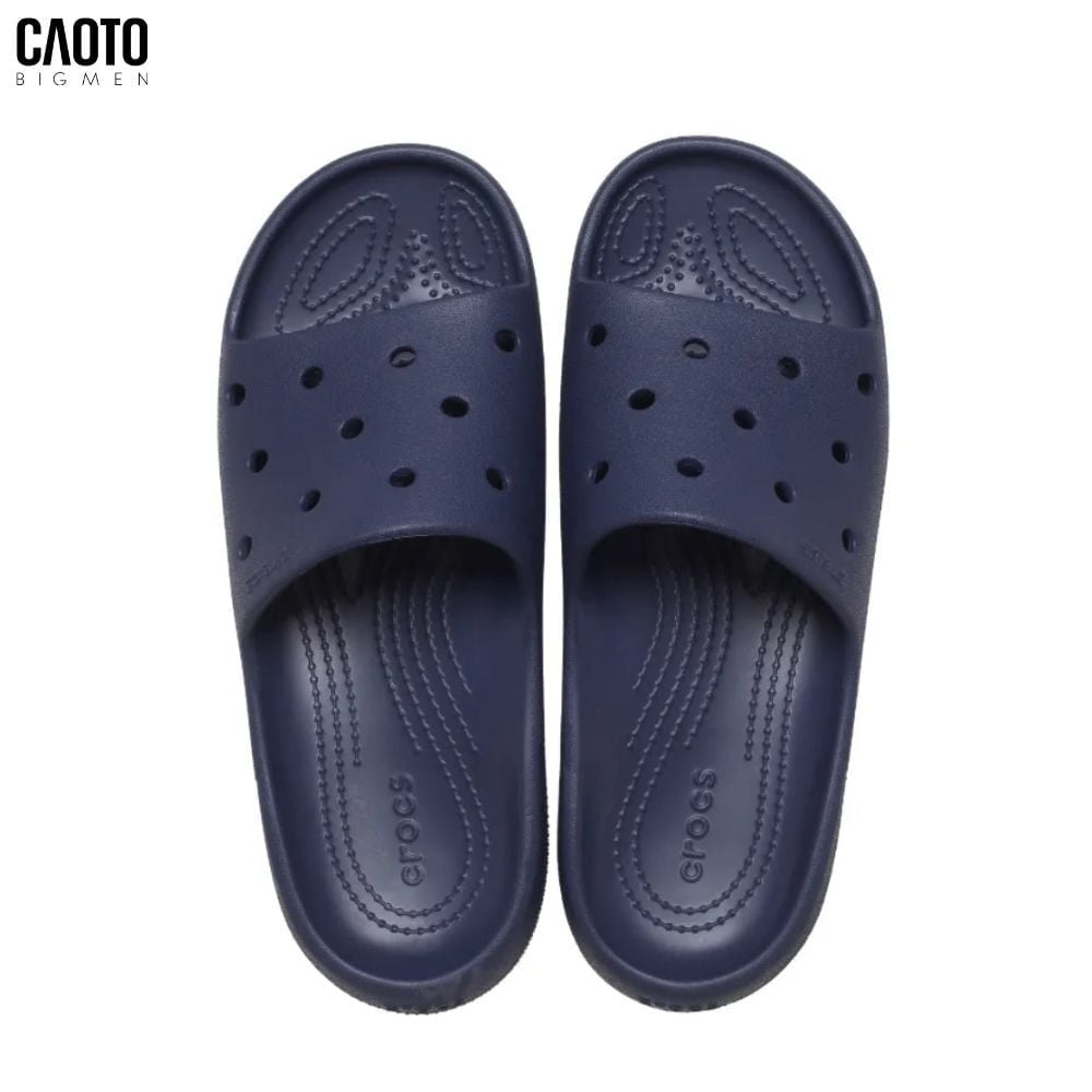  Dép Nam Big Size Classic V2 – Crocs Navy Quai Ngang Êm Nhẹ Size 45–50 