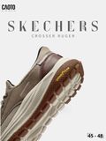  Giày Sneakers Nam Big Size Meroe Alden – Skechers Taupe Canvas Casual Size 45–50 