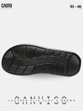  Giày Sandal Xỏ Ngón Nam Big Size Oanviso - A Grey Da Pu Sang Trọng Size 45 - 48 