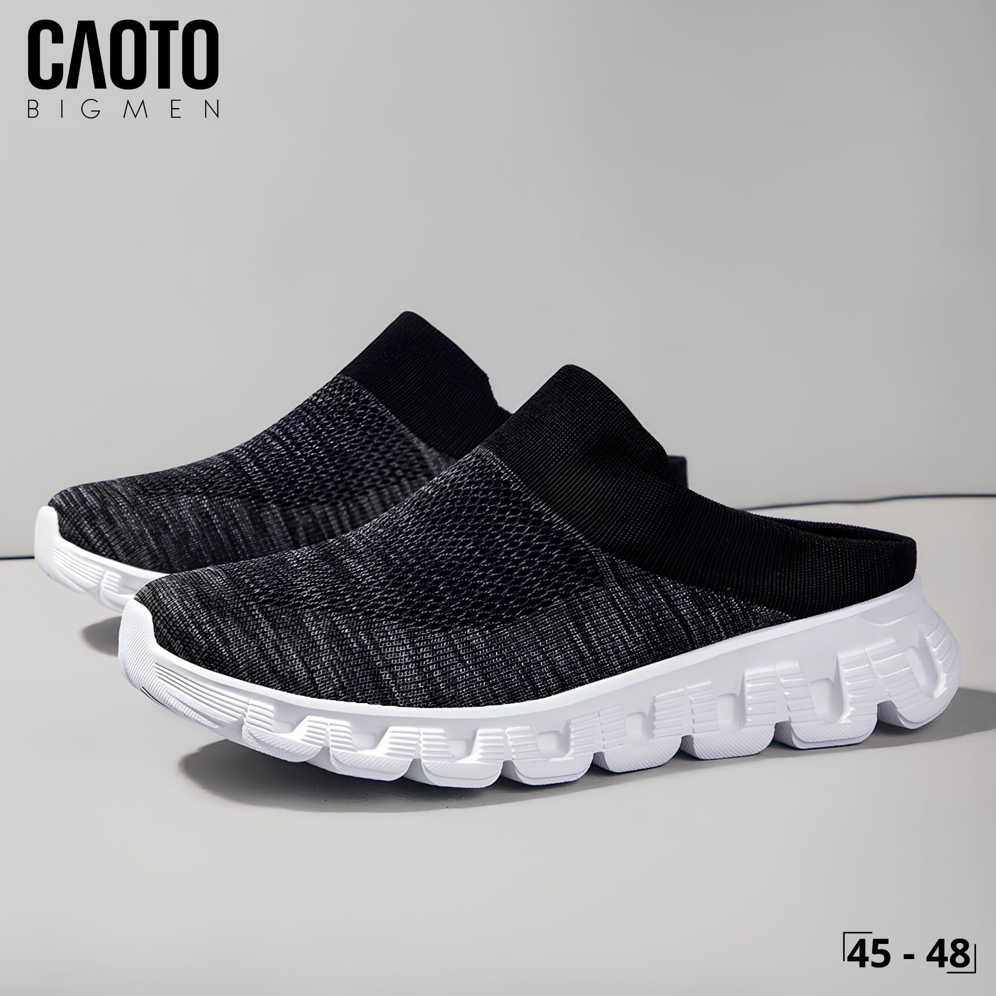  Dép Nam Bigsize Slip-on Cloud Step Dark Grey Đế Mềm Êm Chân 