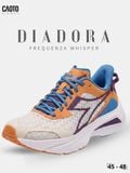  Giày Chạy Bộ Nam Big Size Frequenza Whisper Off-White Orange Blue Nhẹ, Bền Size 45 - 48 