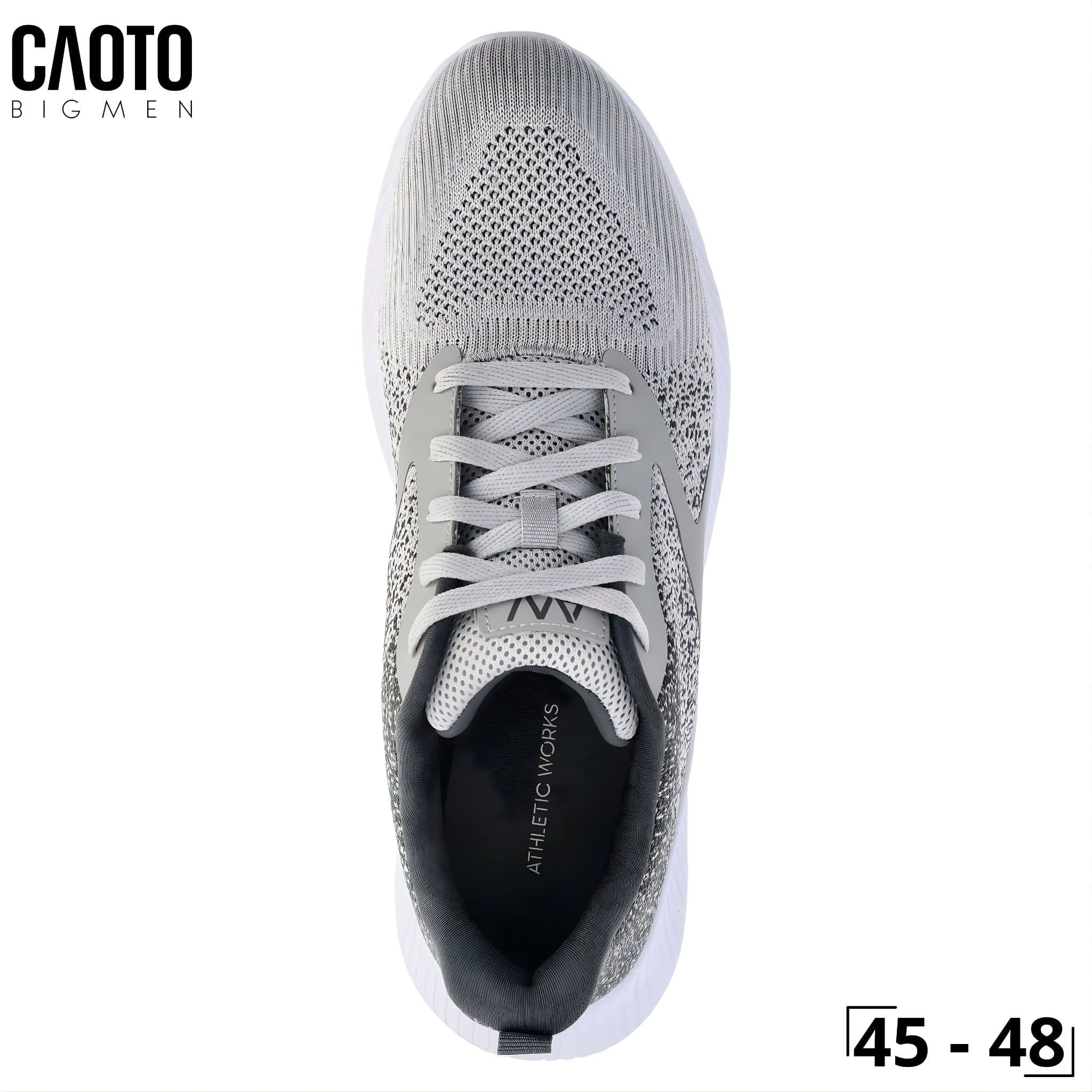  Giày Thể Thao Nam Big Size Athletic Works Core - Jogger Light Grey Dây Buộc Size 45-48 