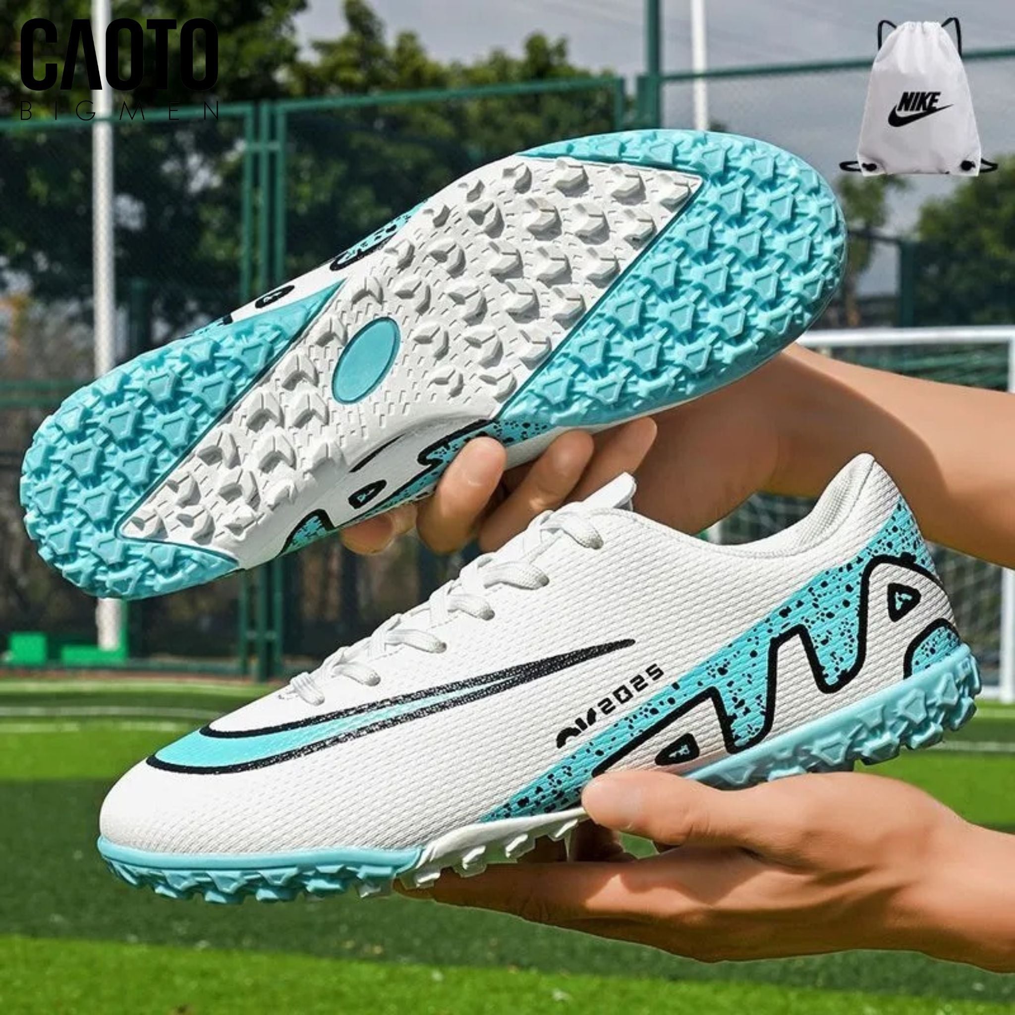  Giày Bóng Đá Nam Big Size Phantom Aqua Đế Bám Linh Hoạt Size 45-46 