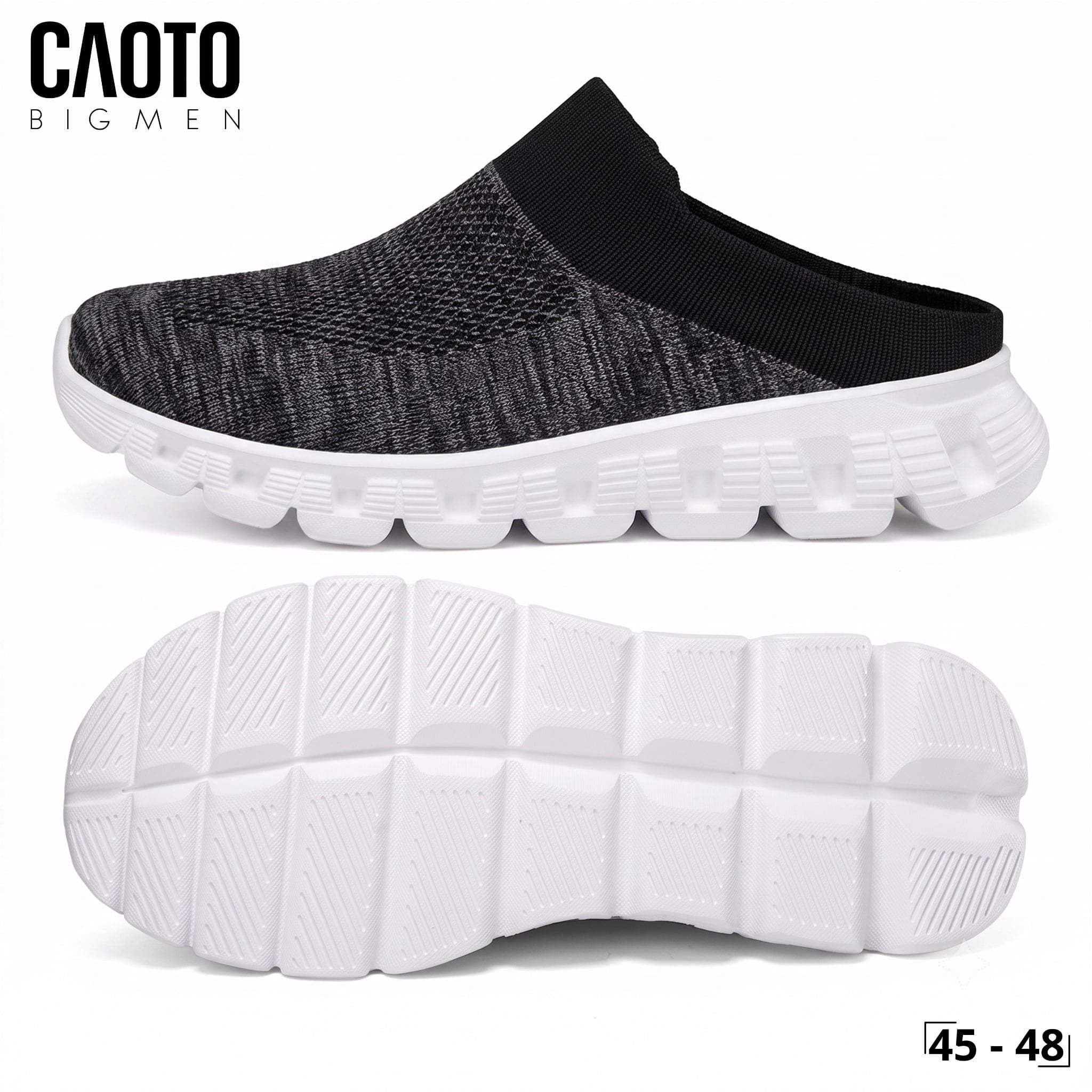  Dép Nam Bigsize Slip-on Cloud Step Dark Grey Đế Mềm Êm Chân 