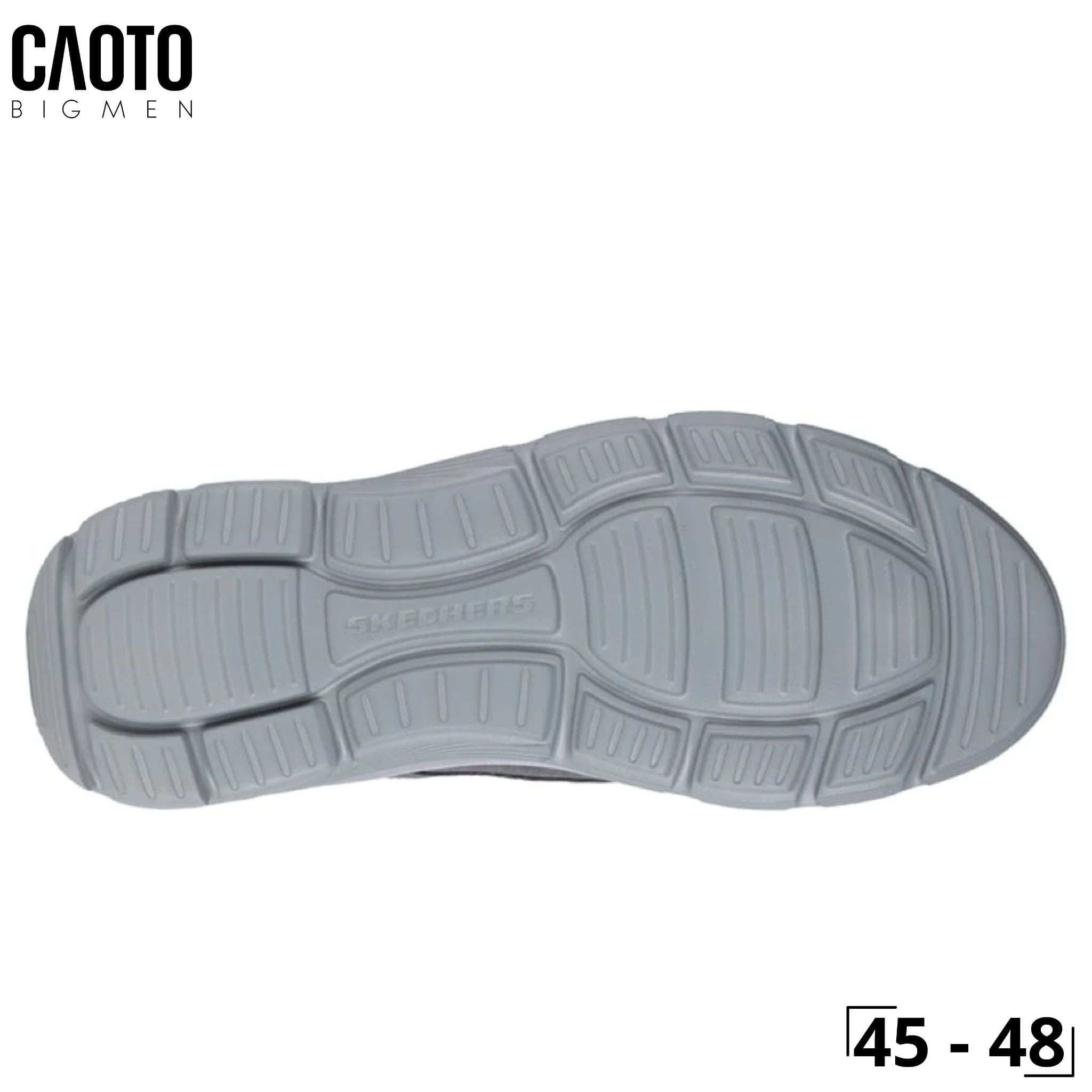  Giày Sneakers Nam Big Size Garza Thaddeus – Skechers Xám Đen Canvas Casual Size 45–50 