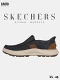  Giày Lười Nam Big Size Skechers Slip-ins Relaxed Fit Altman Murdock Dark Navy Êm Chân Size 45 - 48 