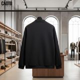  Áo khoác Bomber nỉ trơn 