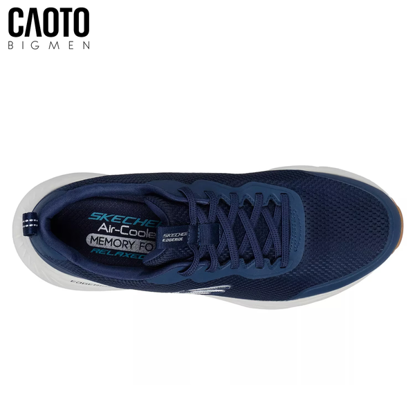  Giày Sneaker Nam Big Size Skechers EdgeRide Navy Xanh Đậm Thoáng khí Memory Foam Size 45–50 