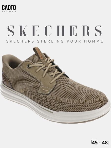  Giày Lười Nam Big Size Skechers Sterling Ramone Bungee Size 45 - 48 