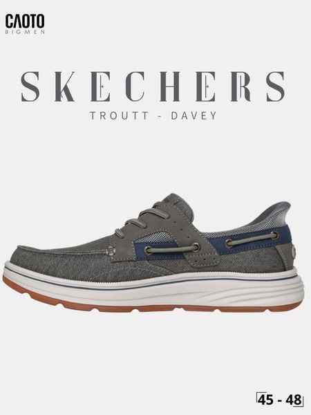  Giày Sneaker Lười Nam Big Size Skechers Slip-ins Troutt Davey Xỏ Nhanh Size 45 - 48 