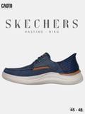  Giày Lười Nam Big Size Skechers Slip-ins Hasting Niko Navy Êm Chân Size 45 - 48 