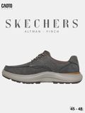 Giày Lười Nam Big Size Skechers Relaxed Fit Altman Finch Dark Taupe Êm Chân Size 45 - 48 
