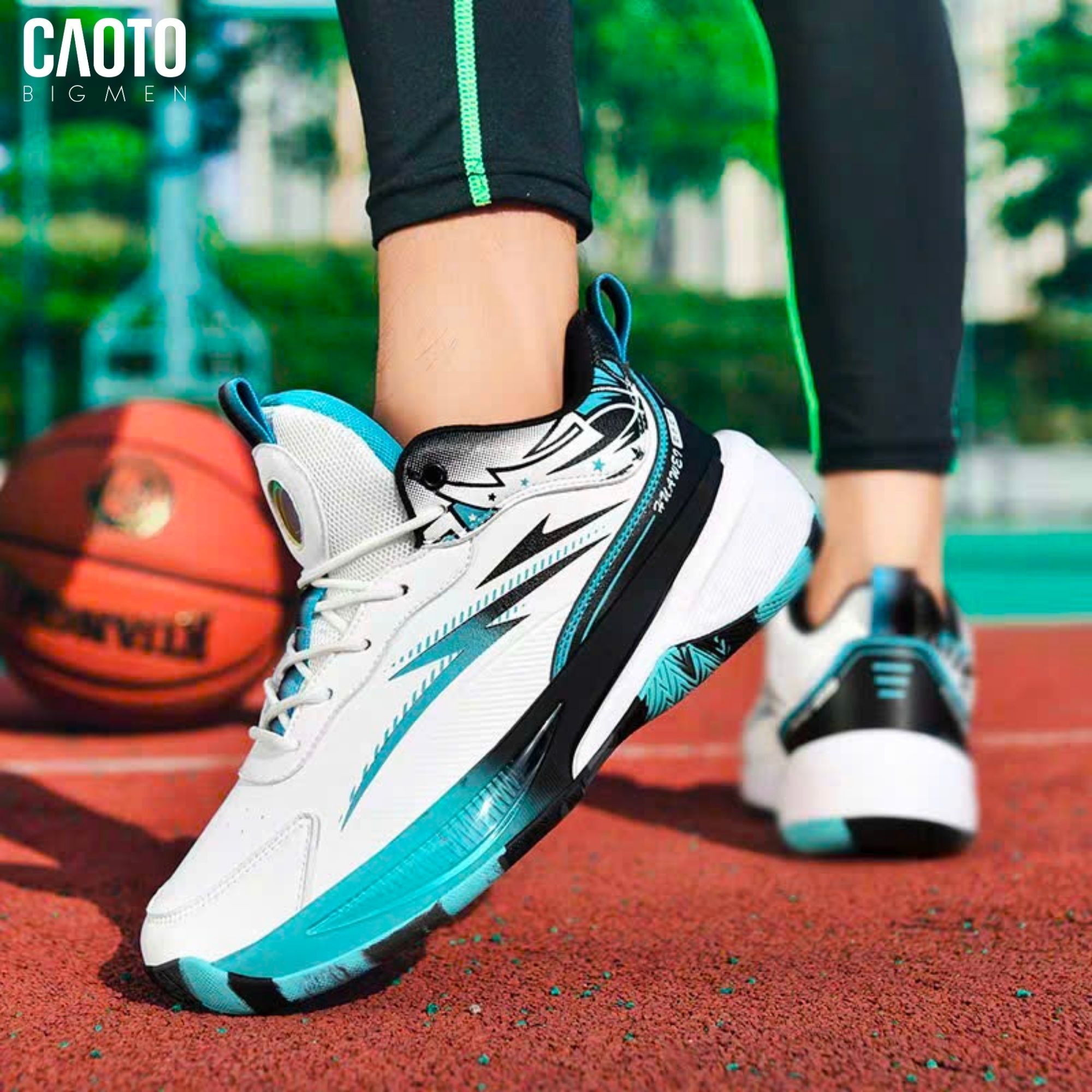  Giày Bóng Rổ Nam Big Size Anta White Blue - Đệm Giảm Chấn Êm Ái Size 45–48 