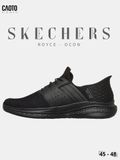  Giày Nam Big Size Skechers Slade Royce Ocon Đen Size 45 - 48 