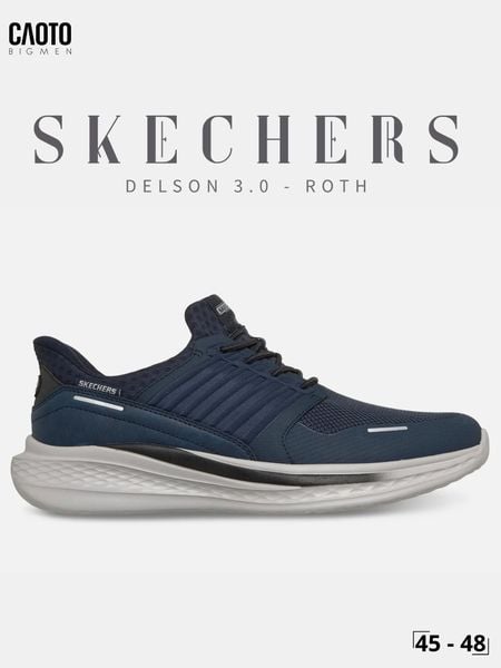  Giày Sneaker Lười Nam Big Size Skechers Slip-ins Slade Luther Xỏ Nhanh Size 45 - 48 
